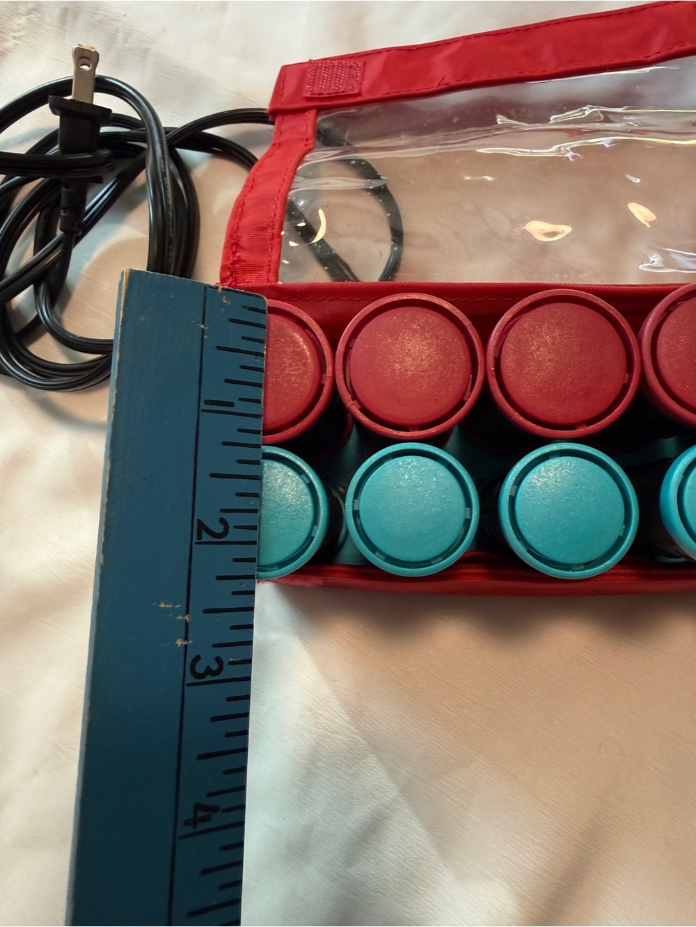 Vintage Remington All That! 10 Hot Rollers Tested Working Red Travel Case travel - Picture 5 of 7